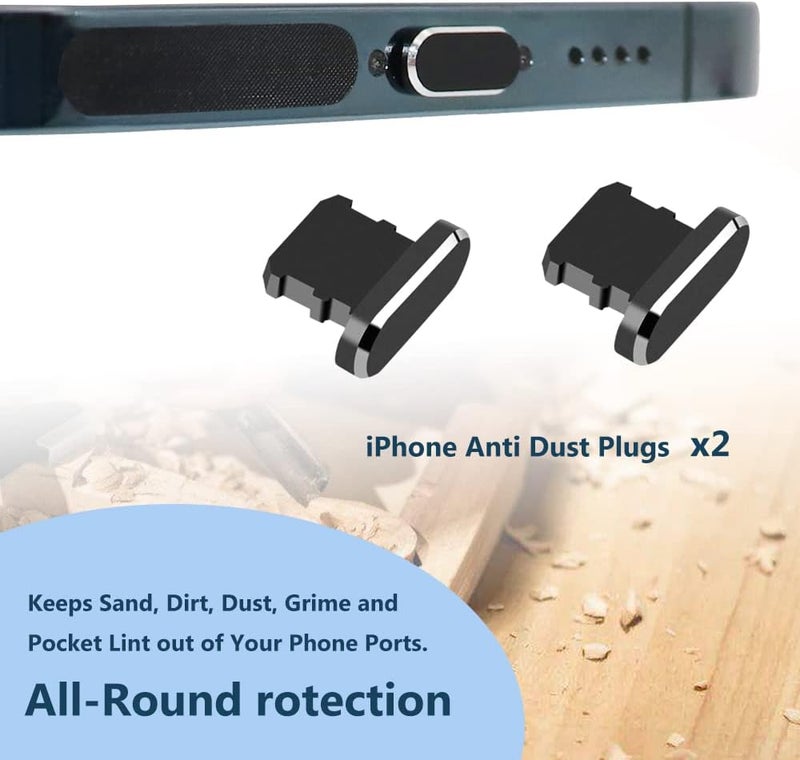 Limvory Phone Speaker Dustproof Stickers Protector, Mesh Speaker Anti Dust Adhesive Cover, Included Anti Dust Plug, Phone Port Cleaning Brush and Tweezer Compatible with iPhone 14, 13, 12 Pro Max, 11 (Black) - Image 5
